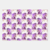 花蜂とハニカム ラッピングペーパーシート (正面)