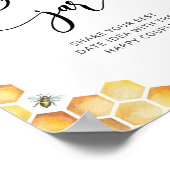 花蜂のデート夜のアイデア。デート瓶のウェディング ポスター (角)