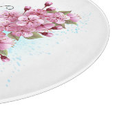 花蝶とピンク桜 カッティングボード (角)