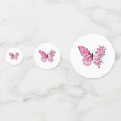 花蝶とピンク桜 コンフェッティ (裏面)