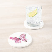 花蝶とピンク桜 コースター (側面)
