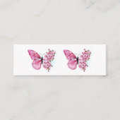 花蝶とピンク桜 コーリングカード (正面)