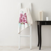 花蝶とピンク桜 シェルパブランケット (インサイチュ)