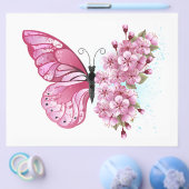 花蝶とピンク桜 チラシ (シングル)