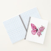 花蝶とピンク桜 ノートブック (内部)