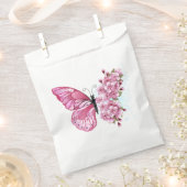 花蝶とピンク桜 フェイバーバッグ (クリップ留めされた状態)