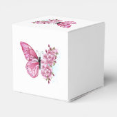 花蝶とピンク桜 フェイバーボックス (裏面サイド)