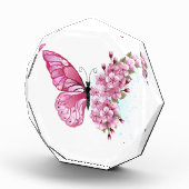 花蝶とピンク桜 フォトブロック (右)