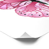 花蝶とピンク桜 フォトプリント            (角)