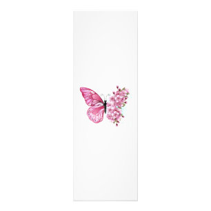 花蝶とピンク桜 フォトプリント