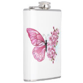 花蝶とピンク桜 フラスク (右)