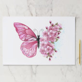 花蝶とピンク桜 ペーパーパッド (インサイチュ)