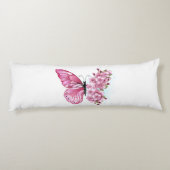 花蝶とピンク桜 ボディピロー (裏面)