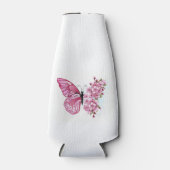 花蝶とピンク桜 ボトルクーラー (正面)