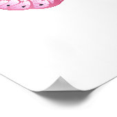 花蝶とピンク桜 ポスター (角)