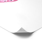 花蝶とピンク桜 ポスター (角)