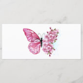 花蝶とピンク桜 メニュー (正面)