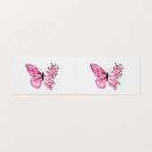 花蝶とピンク桜 名刺 (外部フラット)
