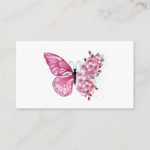 花蝶とピンク桜 紹介カード