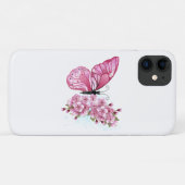花蝶とピンク桜 Case-Mate iPhoneケース (裏面(横))