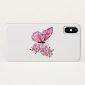 花蝶とピンク桜 Case-Mate iPhoneケース (裏面(横))