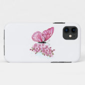 花蝶とピンク桜 Case-Mate iPhoneケース (裏面(横))