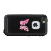 花蝶とピンク桜 LifeProof iPhoneケース (裏面横)