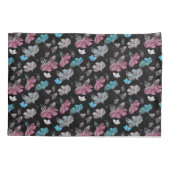 花蝶の模様 枕カバー (裏面)