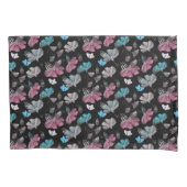 花蝶の模様 枕カバー (正面)