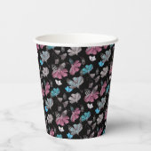 花蝶の模様 紙コップ (裏面)
