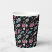 花蝶の模様 紙コップ (右)