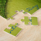 花蝶ハート状芝生 ジグソーパズル (側面)