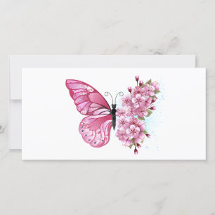 花蝶ピンク桜 シーズンカード
