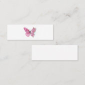 花蝶ピンク桜 スキニー名刺 (正面/裏面)