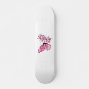 花蝶ピンク桜 スケートボード