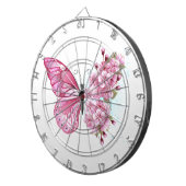 花蝶ピンク桜 ダーツボード (正面右)