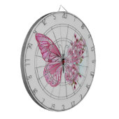 花蝶ピンク桜 ダーツボード (正面左)