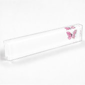 花蝶ピンク桜 デスクネームプレート