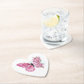 花蝶ピンク桜 ペーパーコースター (インサイチュ)