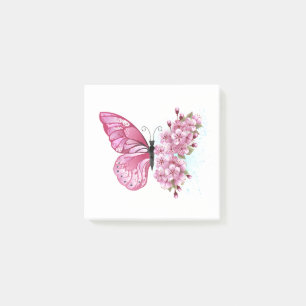 花蝶ピンク桜 ポストイット