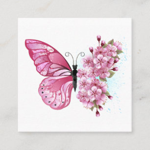 花蝶ピンク桜 予約カード
