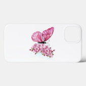 花蝶ピンク桜 Case-Mate iPhoneケース (裏面 (横))