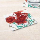 花表現I スクエアペーパーコースター (アングル)