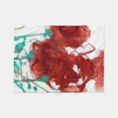 花表現I フリースブランケット (正面(横))