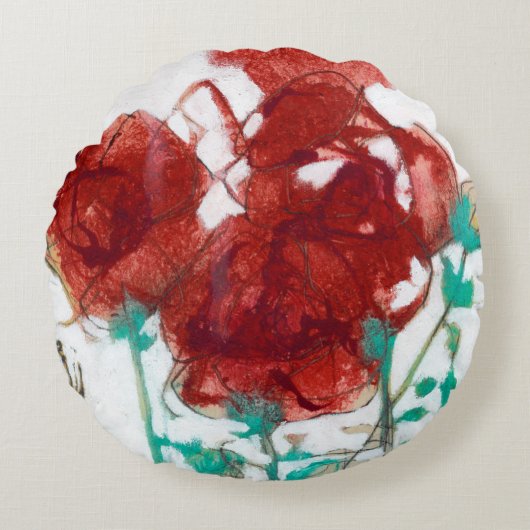 花表現I ラウンドクッション (正面)