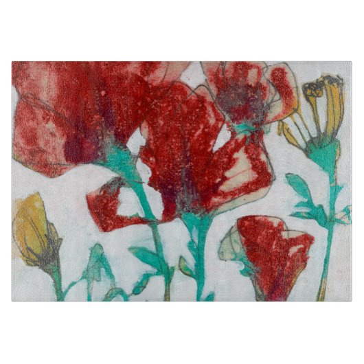 花表現II カッティングボード (正面)