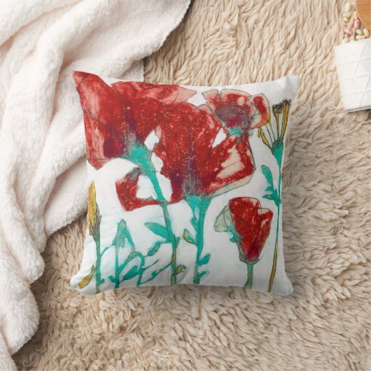 花表現II クッション (ブランケット)