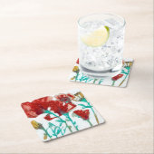 花表現II スクエアペーパーコースター (インサイチュ)