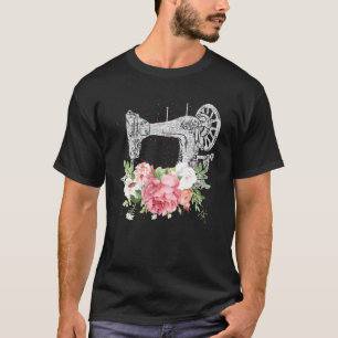 花裁縫機械工芸シーストレスヴィンテージSe Tシャツ