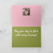 花襟誕生日挨拶 カード (内部)